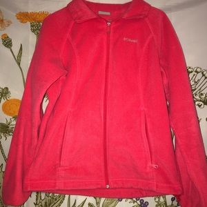 🌺Dark Coral Columbia Zip Up Sweatshirt🌺